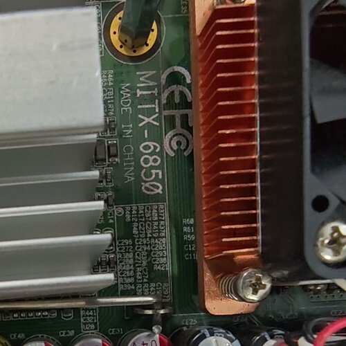 询价-MITX6850华北工控工业主板双网口带CPU散热
