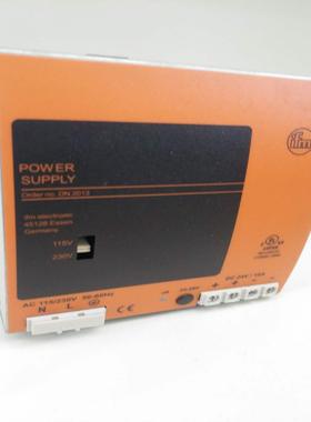 全新正品易福门电源IFM POWER SUPPLY DN2013 10A  24VDC工程余货