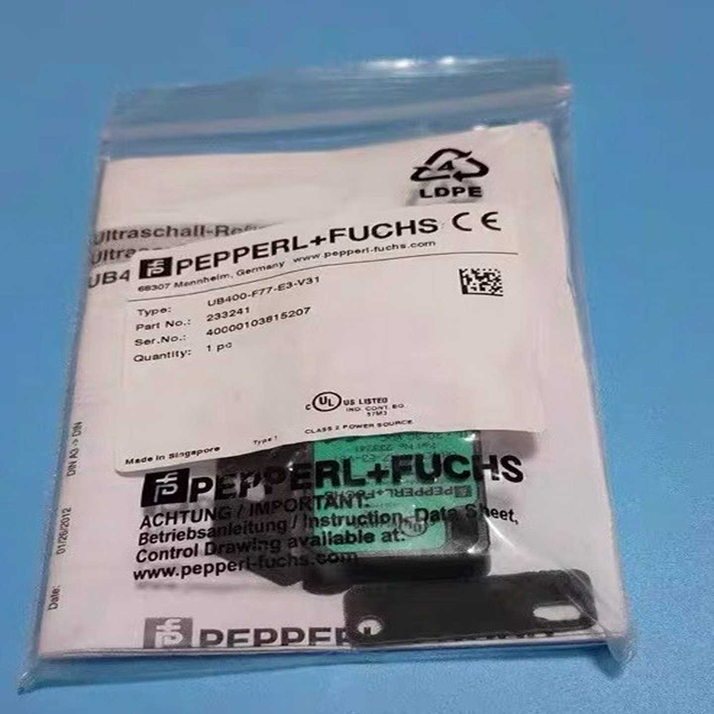 【议价】PF倍加福UB400-F77-E3-V31传感器2适用