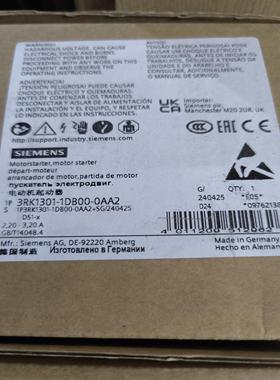 3RK1301-1DB00-0AA2电动机起动器全新原装正品现货，价格无票