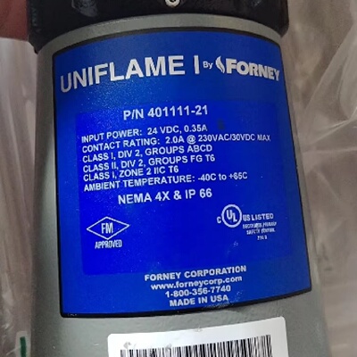 配件FORNEY火检探头PN40111121Uflame议价
