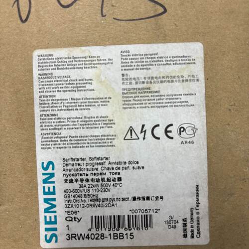 溢价-电动机起动器3RW40281BB15有需
