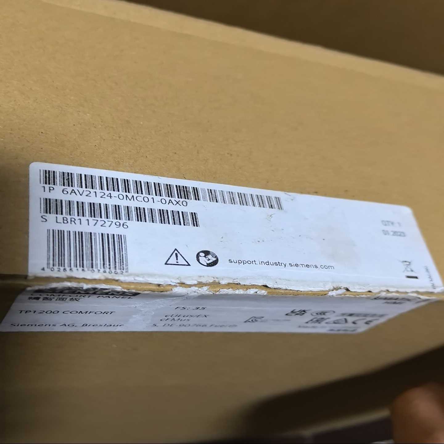 询价6av2124-0mc01-0ax0仅开封23年1月的