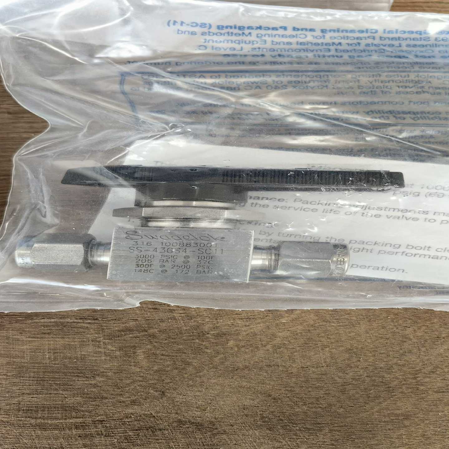 询价世伟洛克SwagelokSS-43GS4-SC11全新