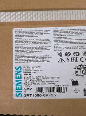 询价接触器3RT1066-6PF35