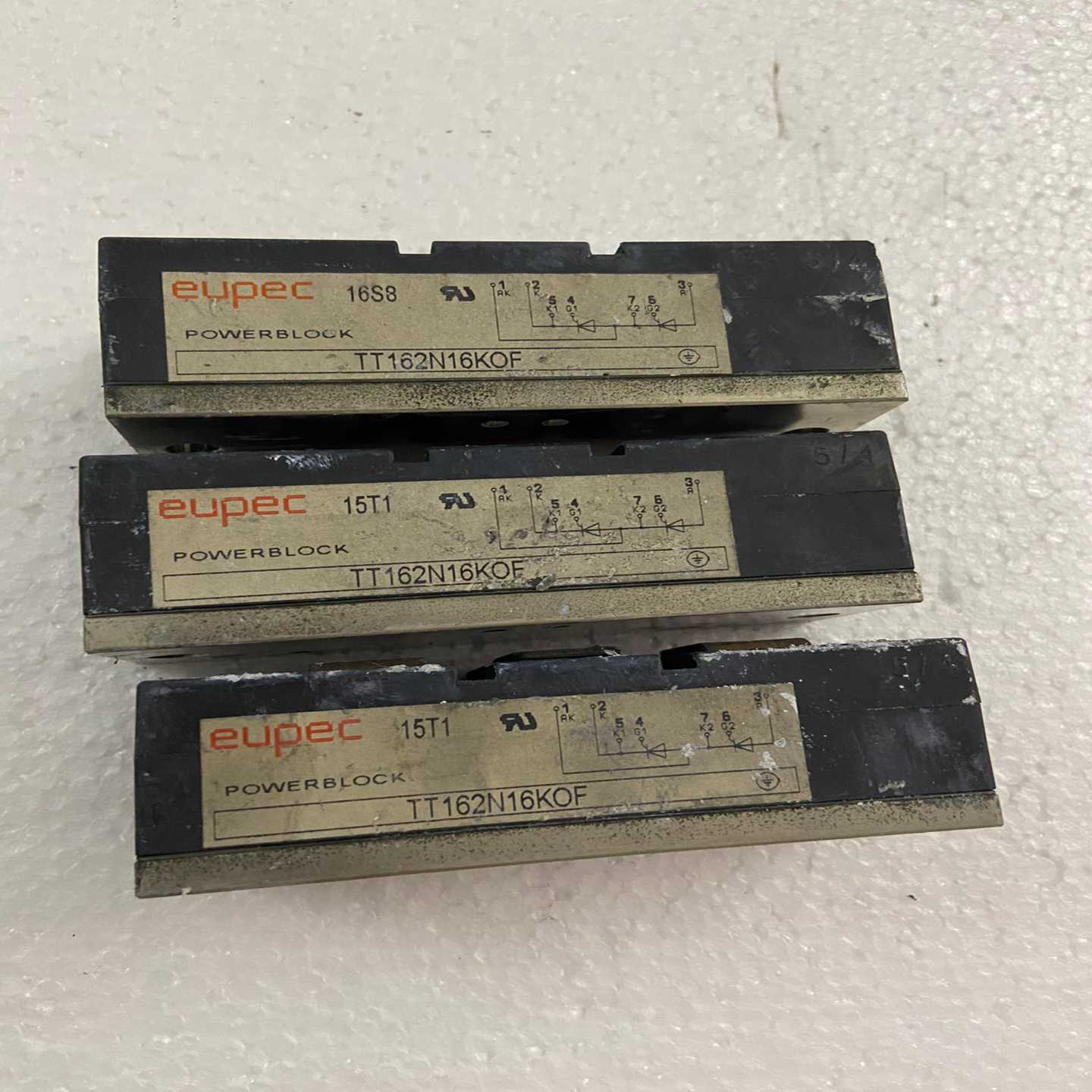 【议价】TT162N-16KOF，162A/160A1600V，可控适用