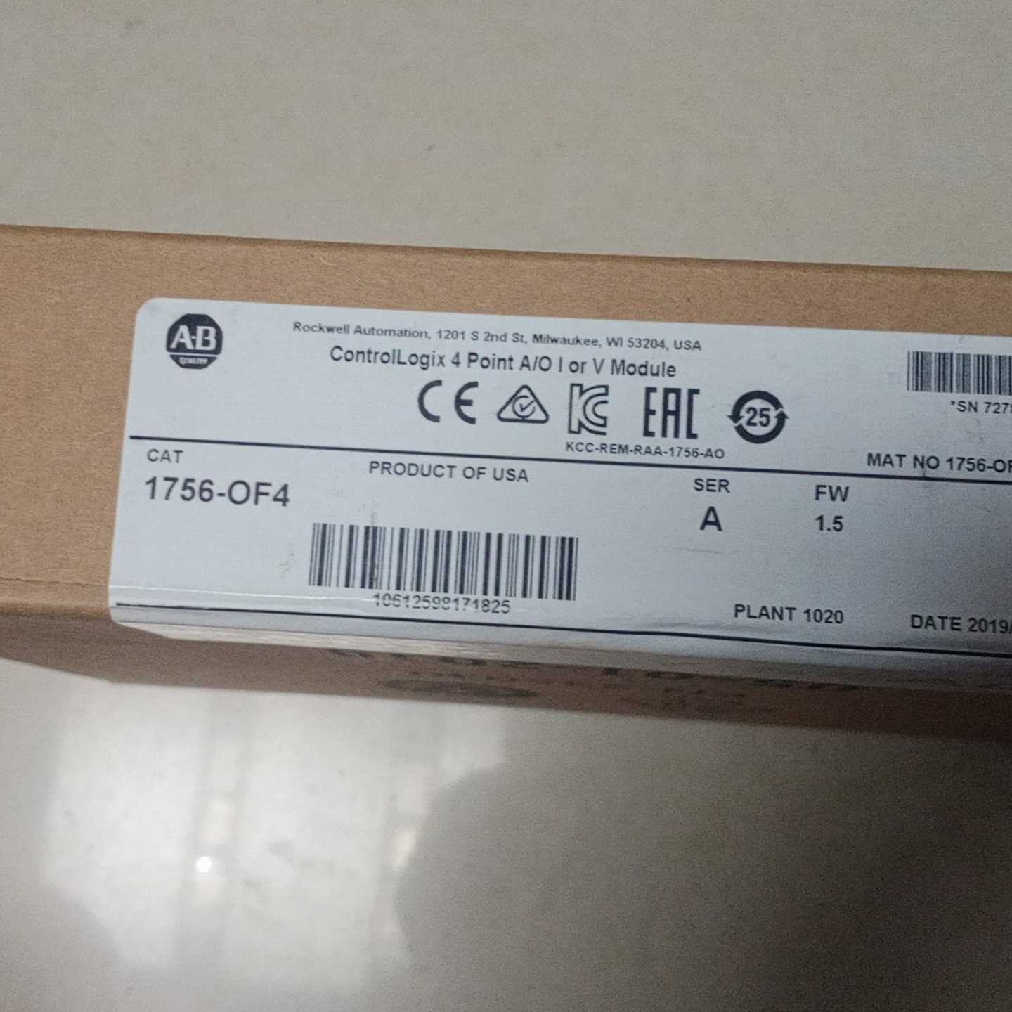 询价1756-OF4abplc模拟量模块