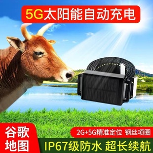 5g北斗太阳能牛羊定位器山区gps定仪器马牲畜放牧防走失追踪神器