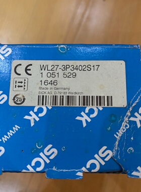 WL27-3P3402S17 ，订货号：1051529 ，S--议价商品