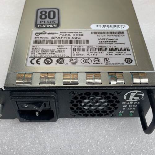 【询价】F5 Power-One电源模块，型号SPAFFIV-03G