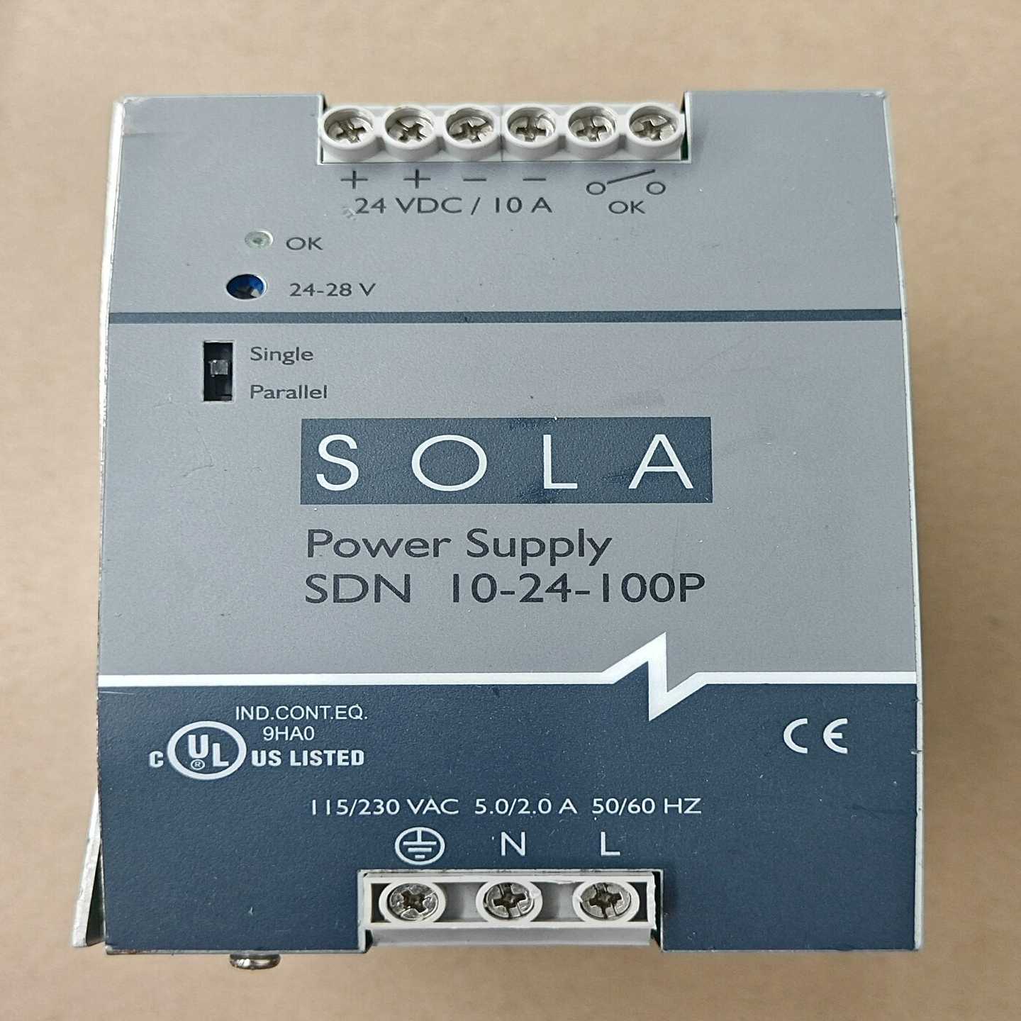 SOLA电源SDN10-24-100P实物如图所示，功询价