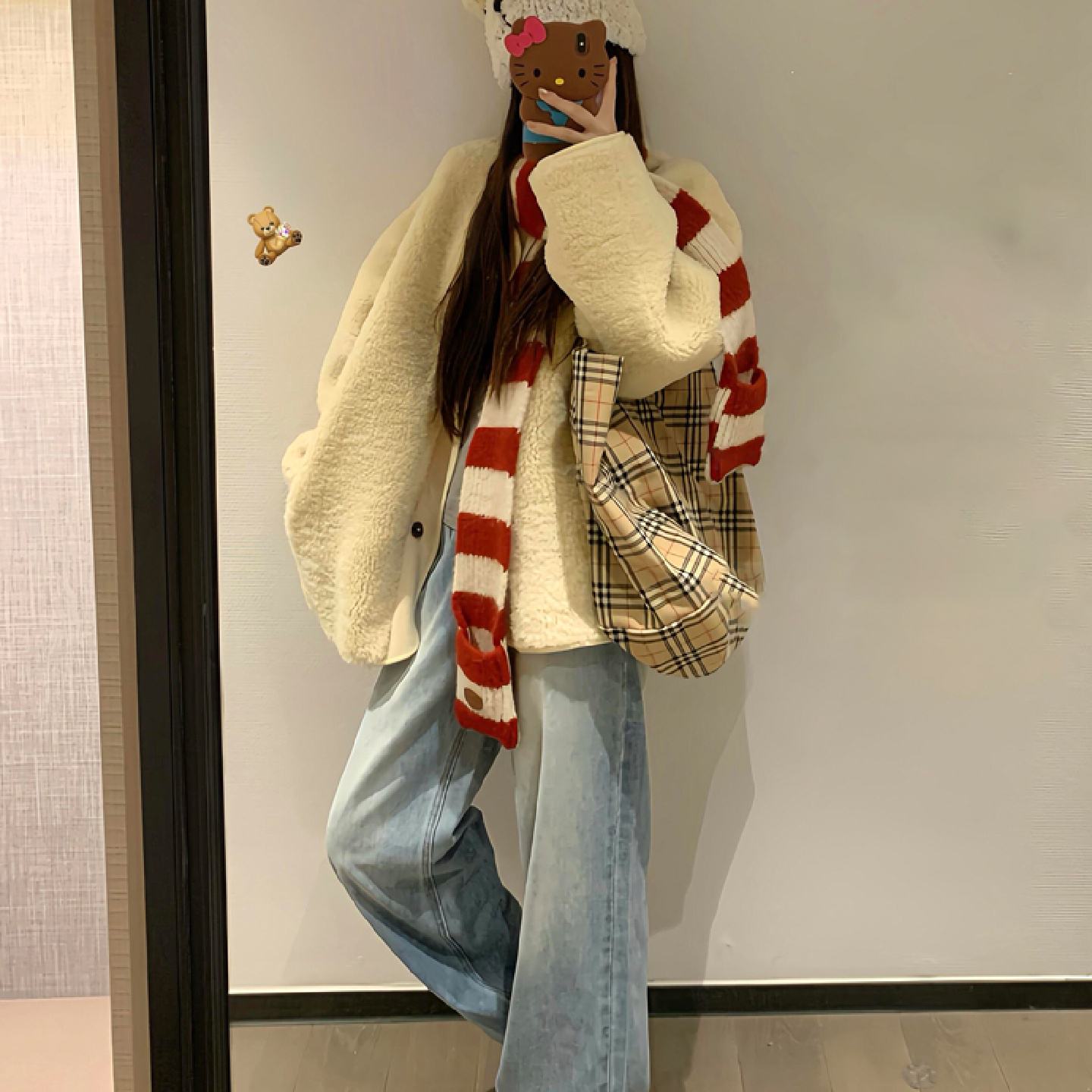 超好看羊羔毛外套女秋冬新款宽松洋派皮毛一体高级独特毛绒厚大衣