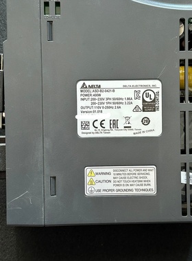 台达驱动器ASDB20421B400W套装成色如图