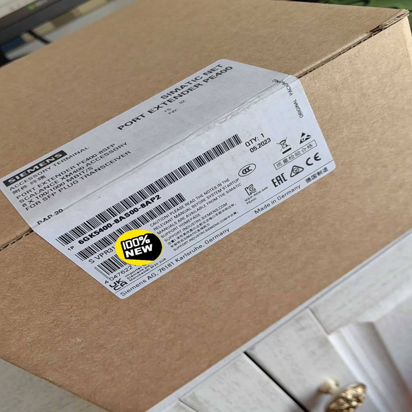 全新原装正品未开封6GK5400-8AS00-8AP2，实物--议价商品