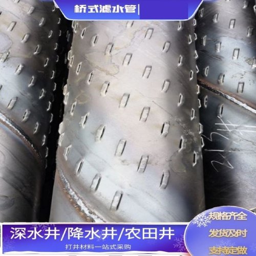 镀锌桥式滤水管地铁降水管打井钢管螺旋钢管圆孔井壁管不锈钢滤管