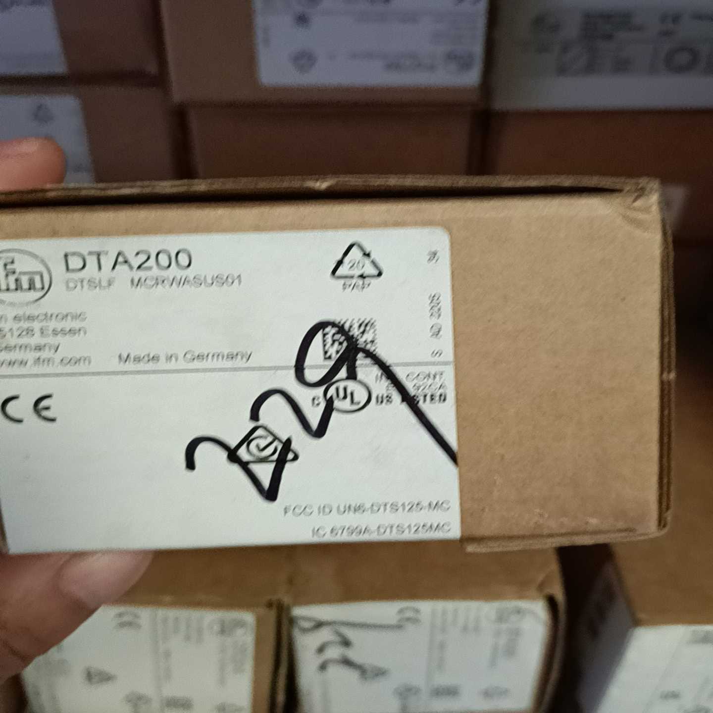 【议价】易福门RFID读取头DTA200，未开封的，适用