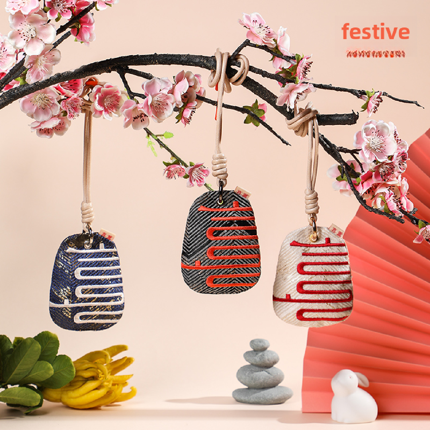 西浔兴熙香包汽车香料汉代民族风格手提式圣诞元旦绣花小钱包香包