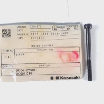 Vis PN 9070422KK041 9000041310 Pour Kawasaki 8S60MCE Pices D