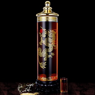 高硼硅泡酒玻璃瓶广口加厚带龙头10150斤密封泡人参专用玻璃酒瓶