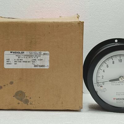 Weksler BD14AP54RW Regal Differential Gauge 20 PSID 4.5 IN N