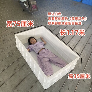 750 大号加厚无把手孔塑料箱长方形养鱼养龟箱外径1170 350巨龙箱