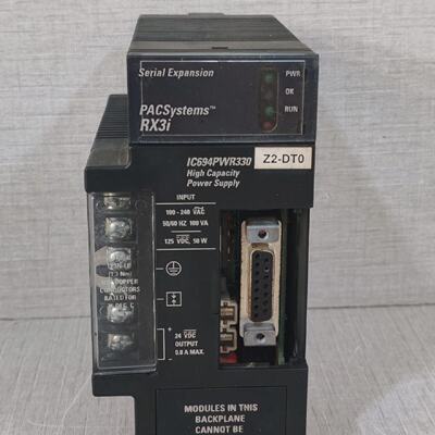 GE FANUC RX3i IC694PWR330A POWER SUPPLY 120240VAC HICAP 30W