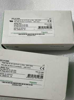 施耐德REL91285继电器，220VDC，西班牙原产，全新--议价商品