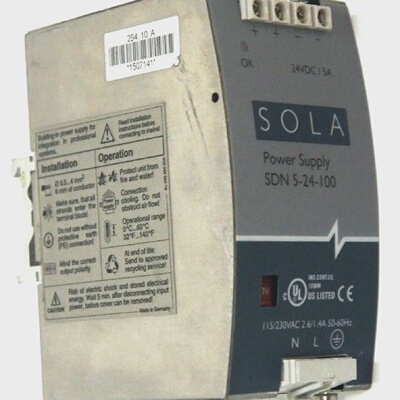 SOLA SDN524100 POWER SUPPLY SDN524100 115230 VAC 2.61.4A 506