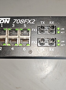 美国NTRON708FX2工业交换机两光六电接口原装，议价商品