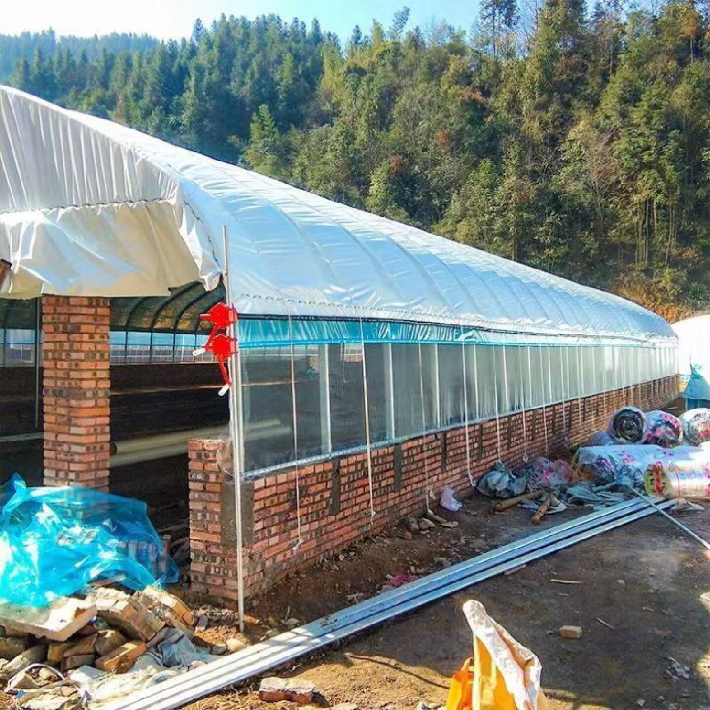 大棚骨架全套养殖大棚全套种植大棚温室养鸡羊猪牛棚蔬菜大棚钢管