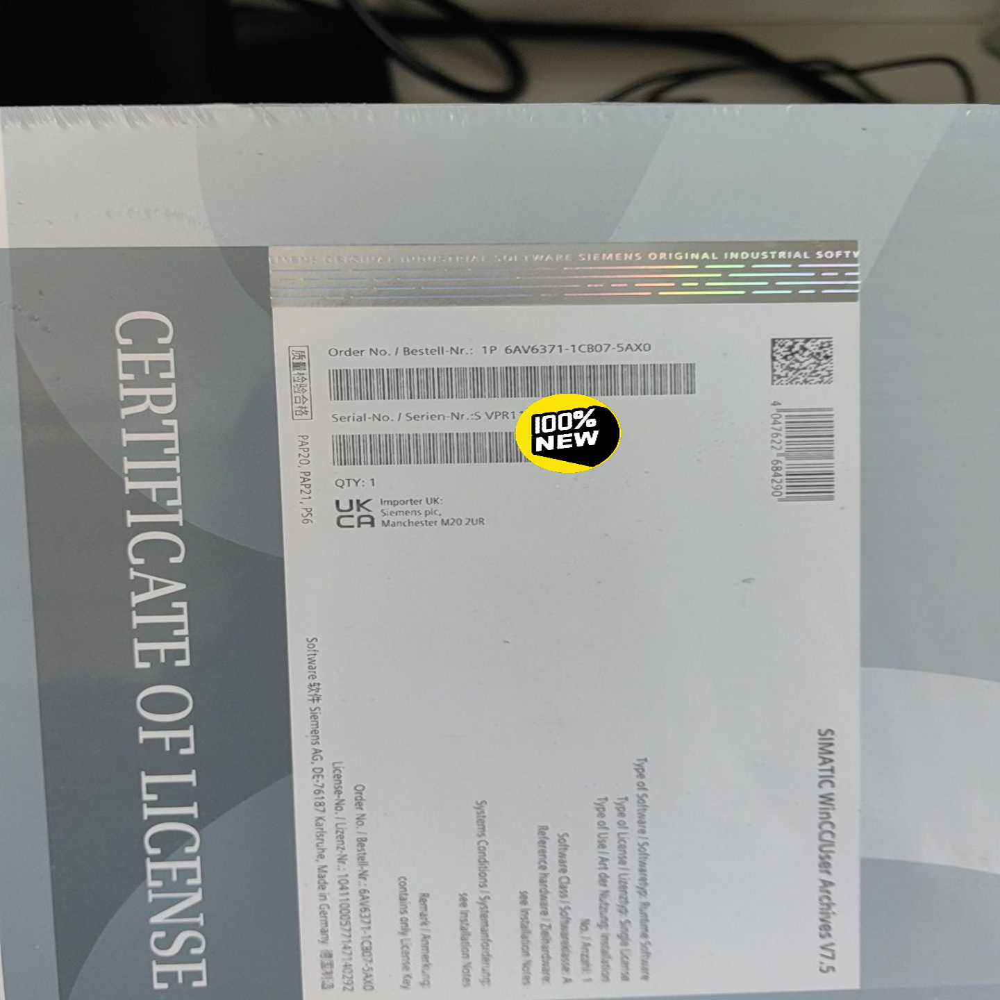 未开封6AV6371-1CB07-5AX0，实物询价