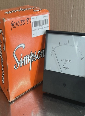 面板仪表,0-25AAC,4.5英寸,5AACMFG产品编号35086NosSurplus