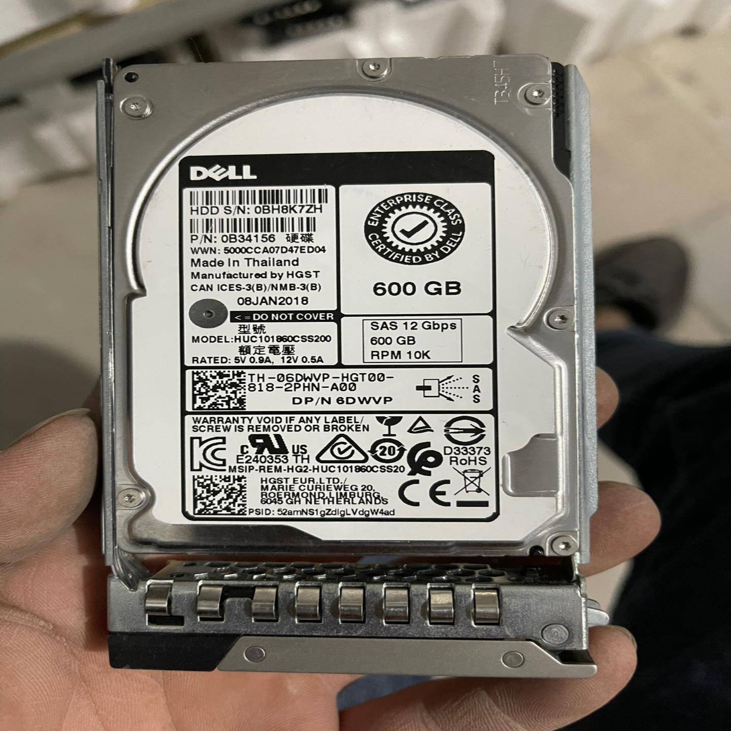 Dell戴尔 600G SAS 12G 10K 25寸