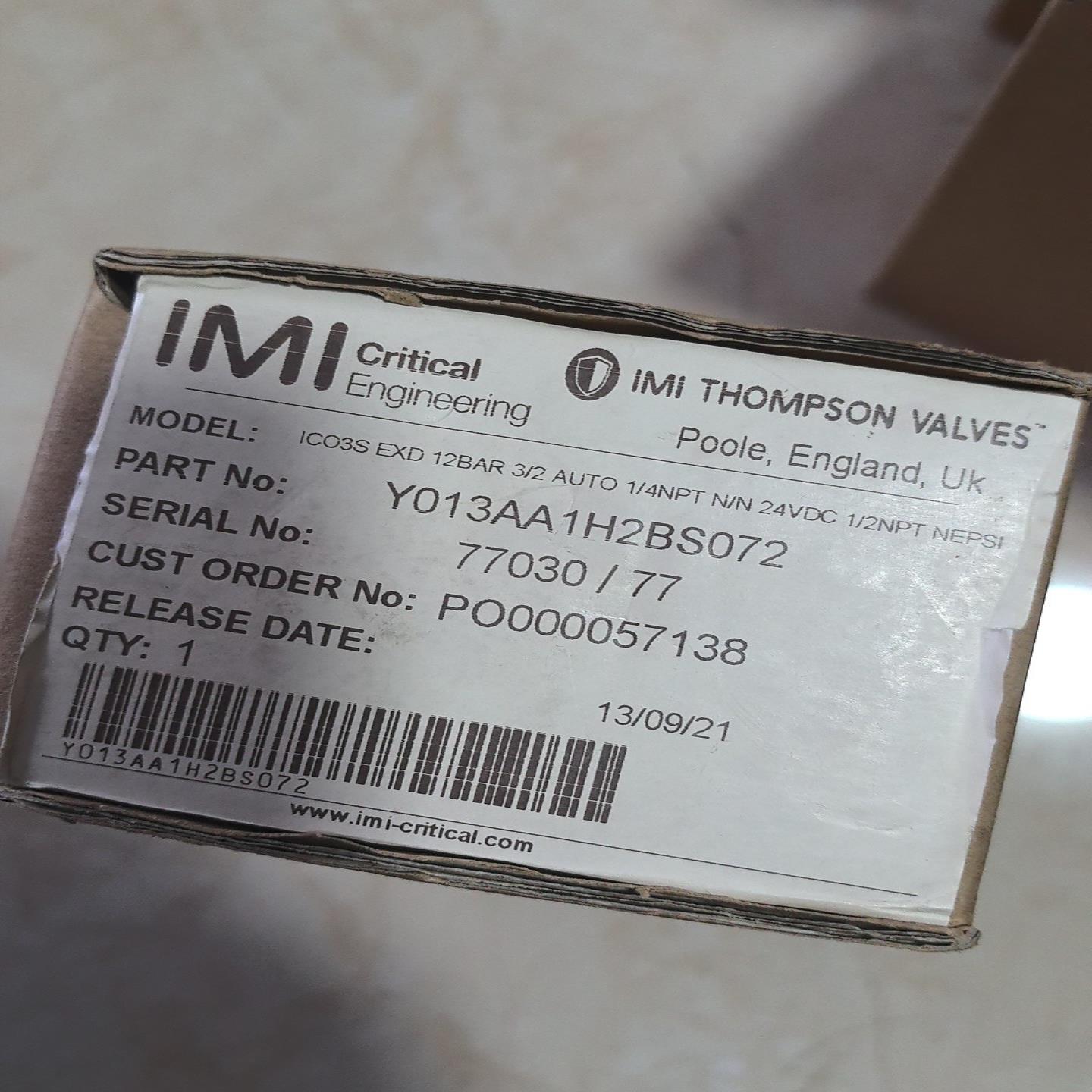 IMI海隆防爆电磁阀Y013AA1H2BS072-议价