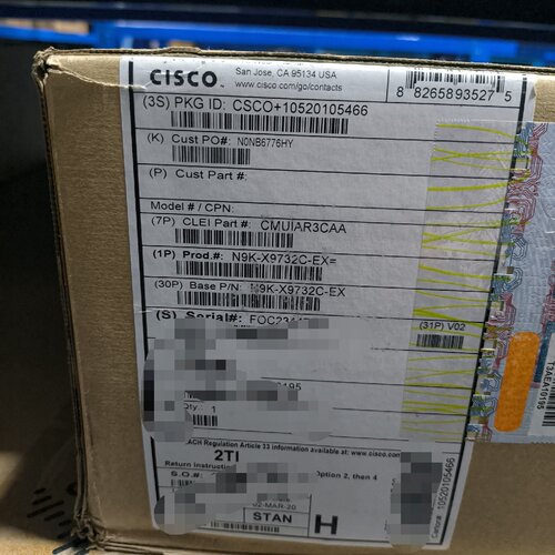 【未拆封使用】 N9K-X9732C-EX 高端板-议价
