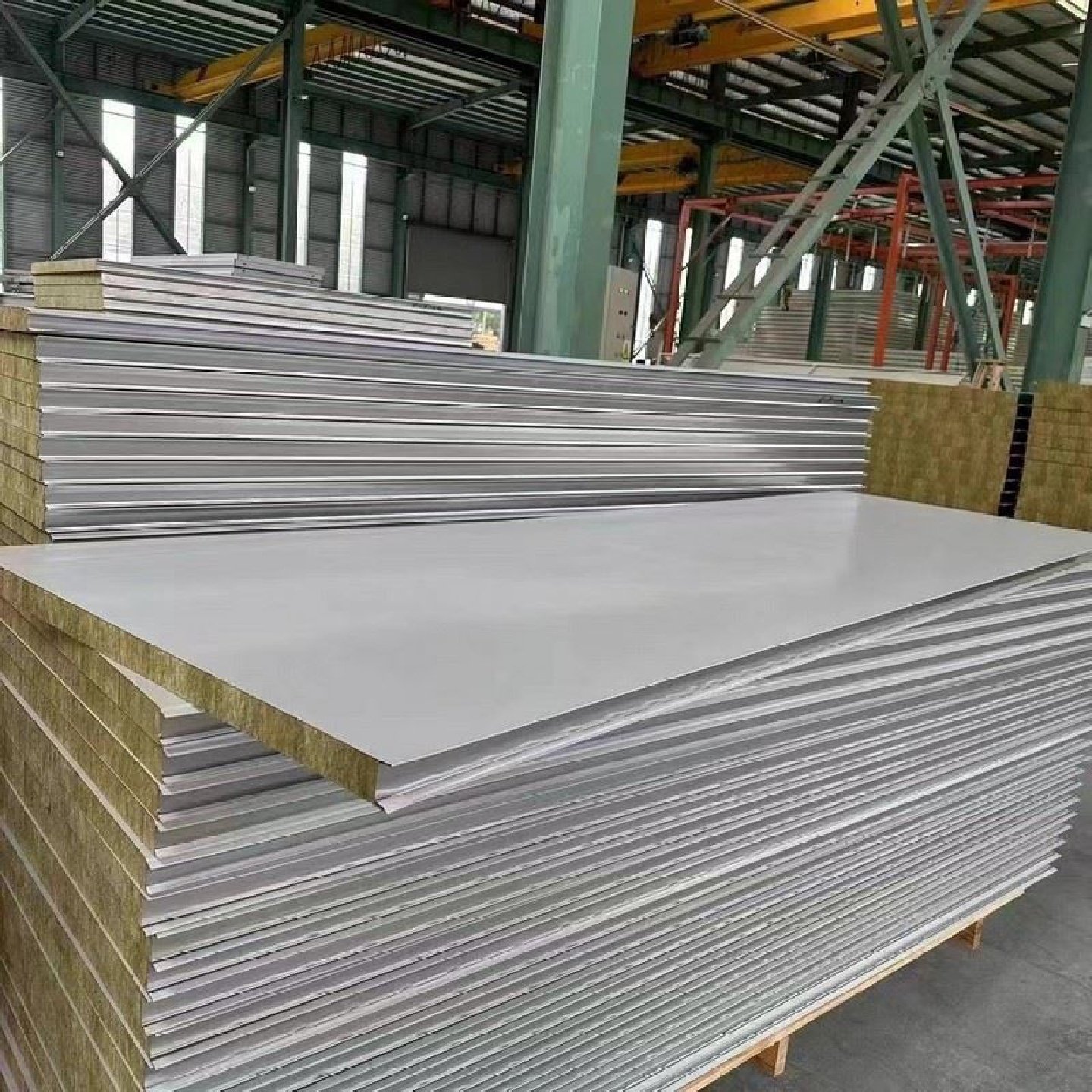 机制岩棉彩钢板50mm保温厂房无尘车间防火净化板隔断墙洁净夹芯板,基础建材,墙体外保温体系,淘宝优惠券,粉丝福利购,淘宝优惠卷