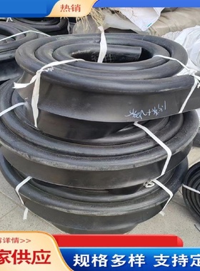 闸门P型橡胶止水带双P止水条圆球头V33540V4455060橡皮条钢铁水利
