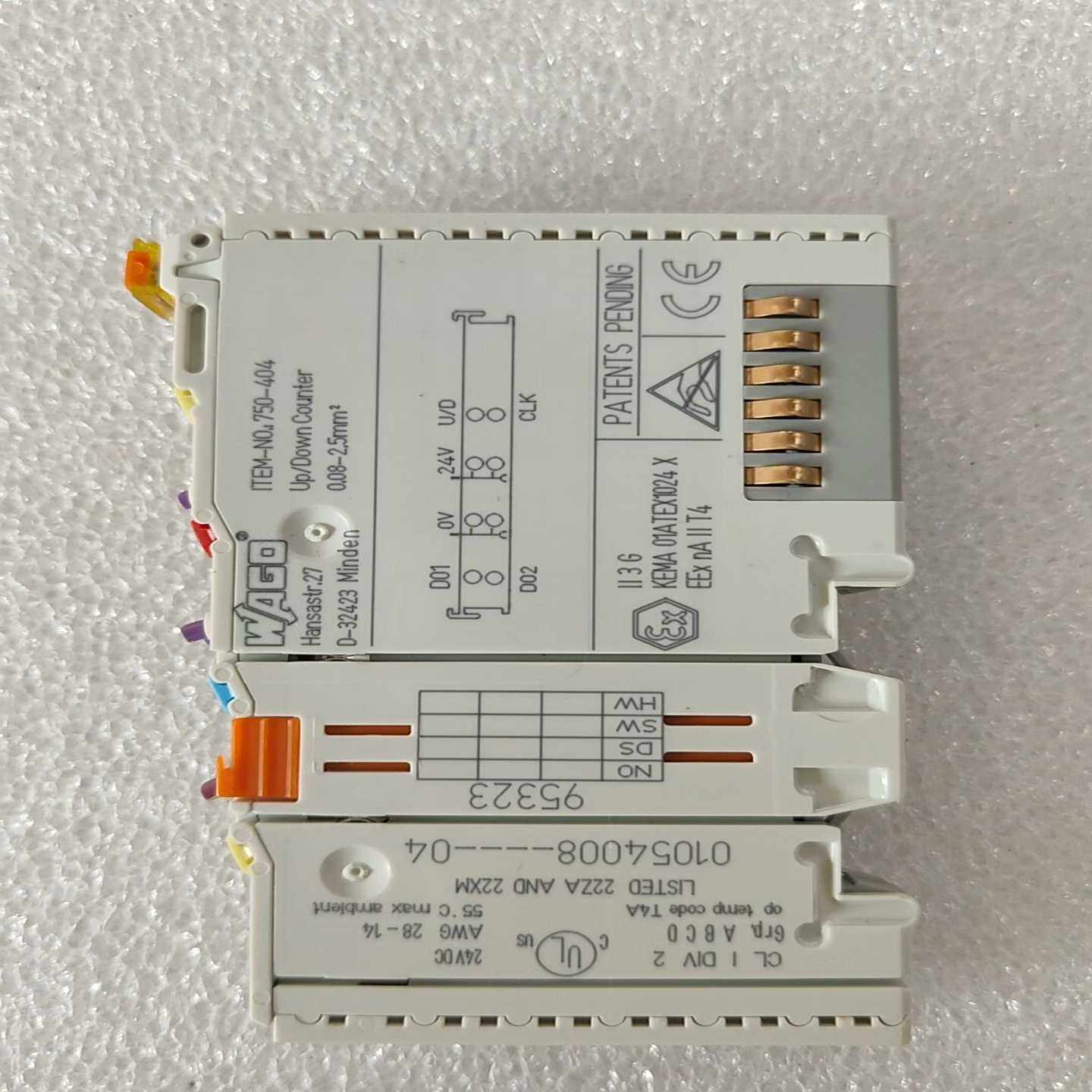 WAGO万可计数器模块750-404，原装正品拆机，成色漂亮--议价商品