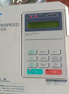 (重工机械)安川库房存的61655.，1.5变频器一个，通电如