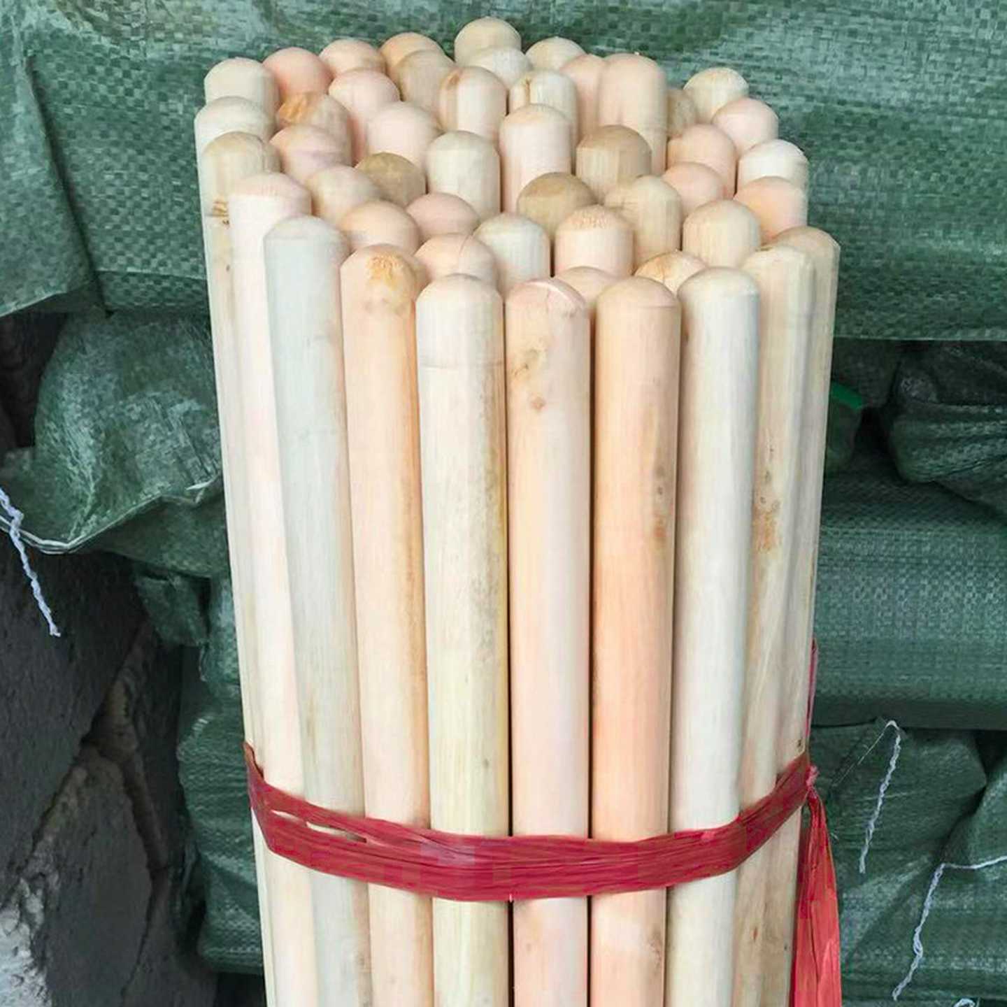 厂家直供地板刷木柄拖把杆扫把柄扫帚棍实木柄木制拖把柄打架健身