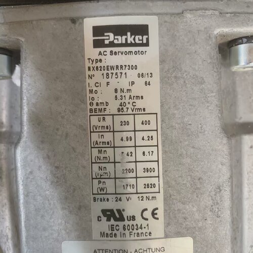 议价ParKer伺服电机NX620EMRR7300图适用