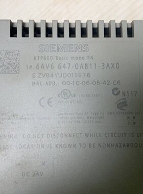 议价KTP600BasicmonoPN触摸屏型号6议价