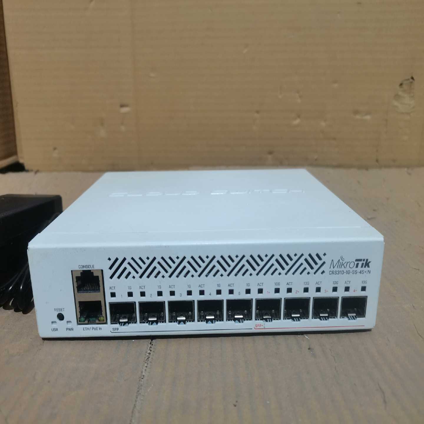 静音桌面型Mikrotik路由交换机crs310-1G-5--议价商品