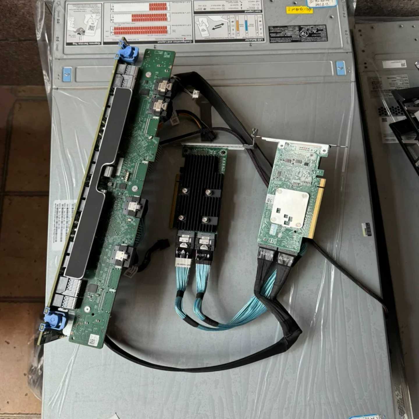 戴尔R740XD背板24盘位nvme带线跟卡支持24个nvm-议价