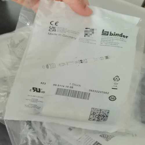 binder宾德4239951141505连接器插头39询价