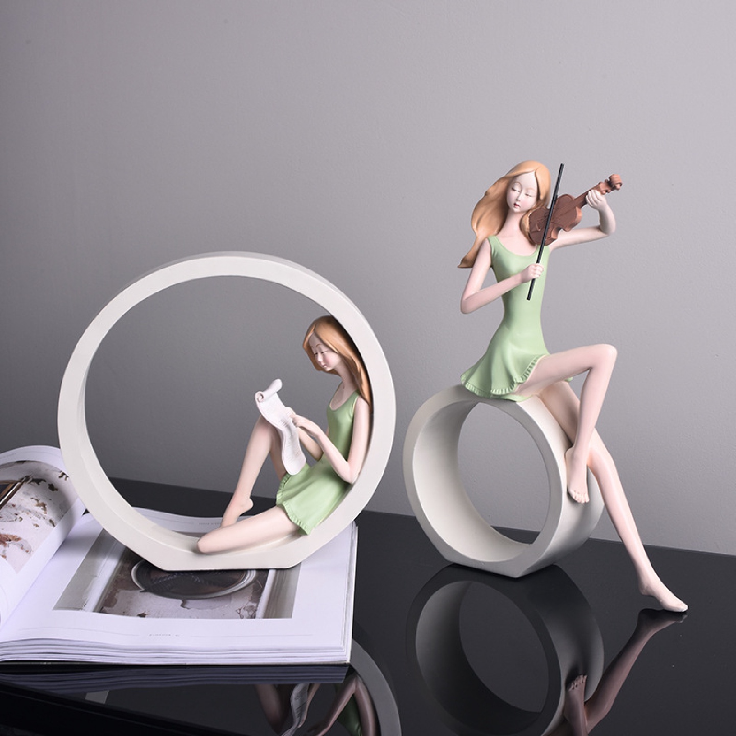 现代简约软装饰品摆件家居客厅酒柜卧室装饰品美式电视柜摆件礼物