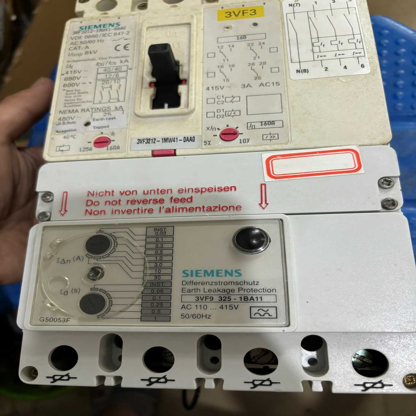 议价拆机西门子断路器3VF3212-1MW41-0AA0漏电3V