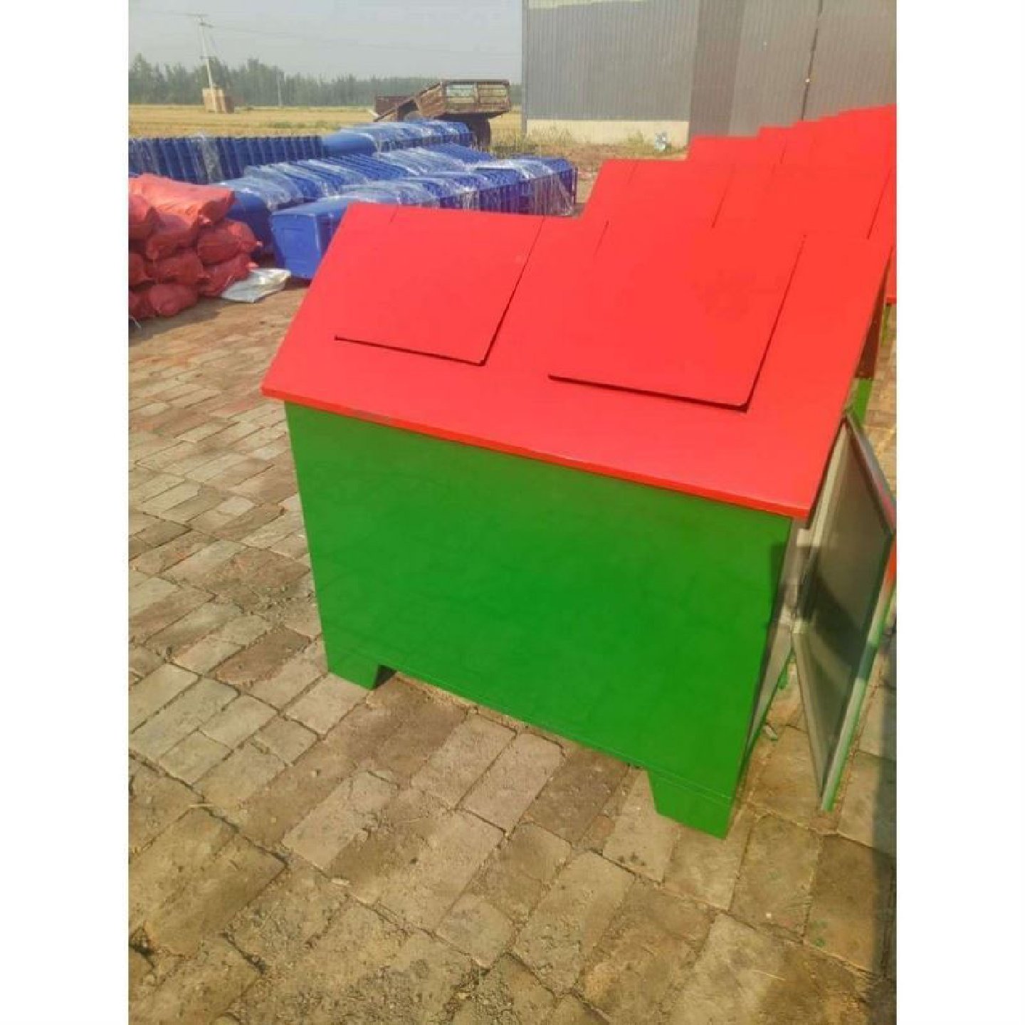 户外小房子垃圾桶铁制镀锌板小区街道垃圾箱生活分类垃圾屋定制,五金/工具,高压接地开关,淘宝优惠券,粉丝福利购,淘宝优惠卷