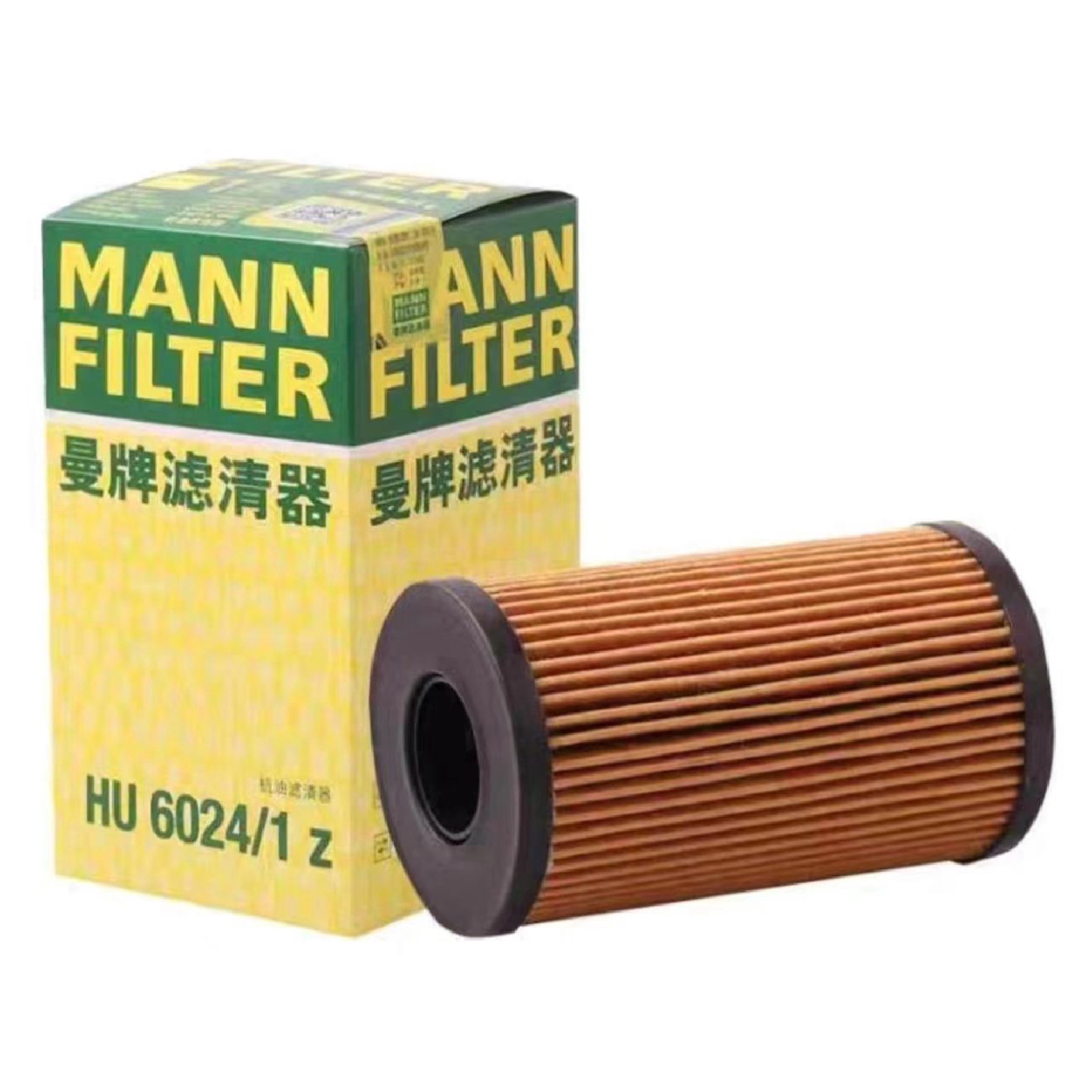 曼牌机油滤芯格HU6024/1Z适用捷豹XFLXEL路虎揽胜发现神行