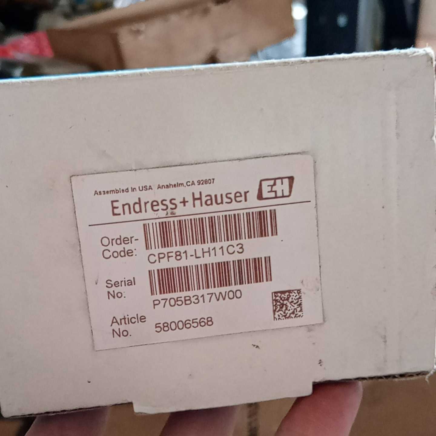 全新美国制造EH恩德豪斯CPF81-LH11C3液体分析传